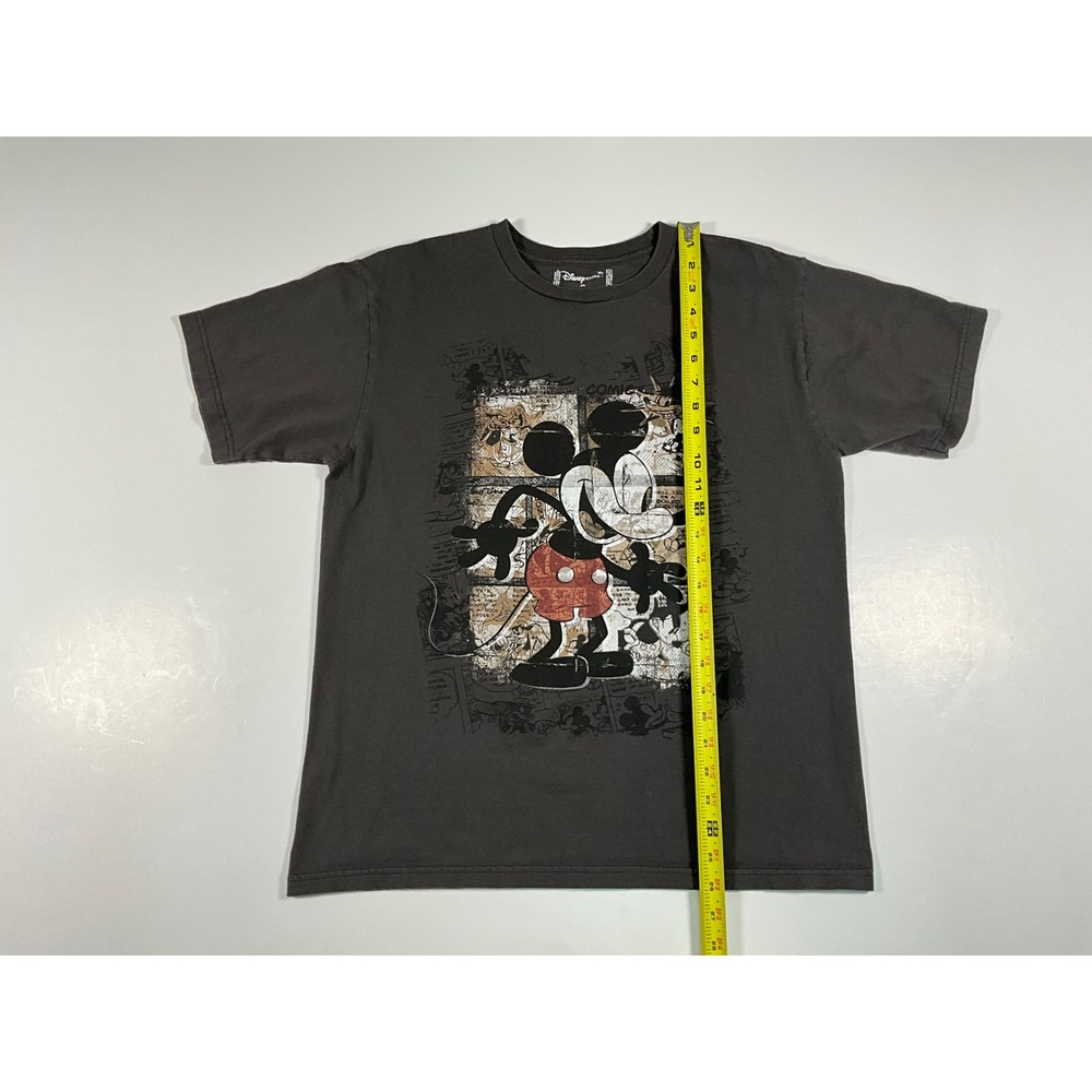 Disney Store Mickey Mouse Graphic T-Shirt Charcoal Gray Comic Strip Mens Medium - Picture 7 of 10
